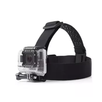 Suporte de cabeça Telesin GP-HMS-T04 faixa de cabeça ajustável para câmaras de ação, ajuste universal, leve