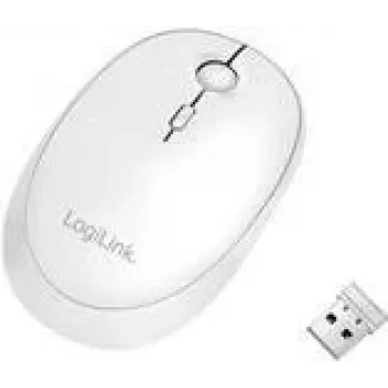 Logilink - Rato - ótico - sem fios - 2,4 GHz, Bluetooth 4.0 - recetor sem fios (USB) - branco (ID0205)