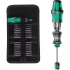 Wera Kraftform Kompakt 25 conjunto de chave de fendas com pontas, 7 pcs., preto/verde