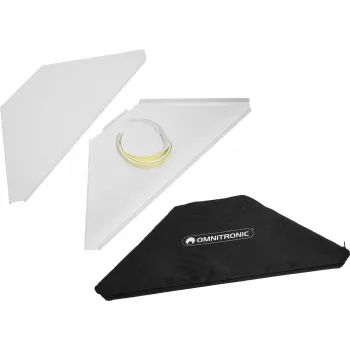 Placas de canto Omnitronic 32000032 para suporte de DJ móvel com bolsa de transporte