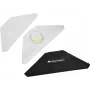 Placas de canto Omnitronic 32000032 para suporte de DJ móvel com bolsa de transporte