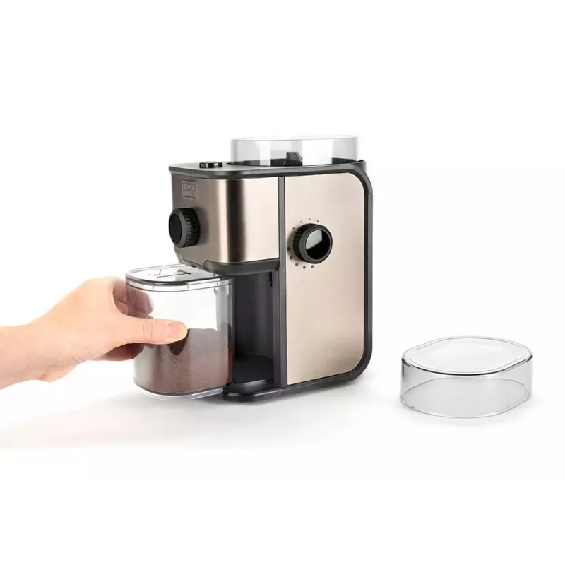 Moinho de café Black & Decker ES9080020B, aço inoxidável