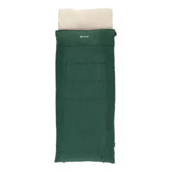 Saco de dormir Outwell Contour Prime adulto retangular poliéster 850×2200 mm, altura máxima do utilizador 190 cm, verde