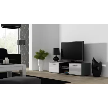 Suporte de TV para cama SOHO 140 cinzento/branco brilhante