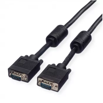 Cabo VGA ROLINE High Quality Ferrite DDC HD15 M/M 20 m