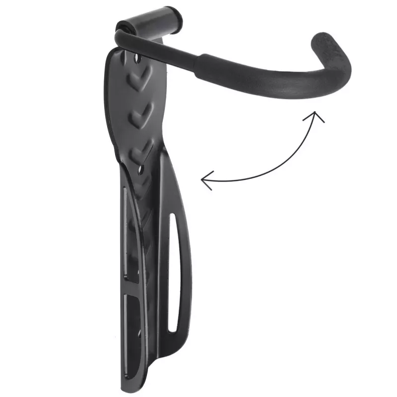 Suporte de bicicleta de parede MACLEAN MC-432, suporte vertical para bicicleta, largura ajustável, carga máx. 30 kg, preto