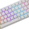 Teclado mecânico gaming White Shark Wakizashi WAKIZASHI-2-US-W-BLUE — layout US, switches azuis