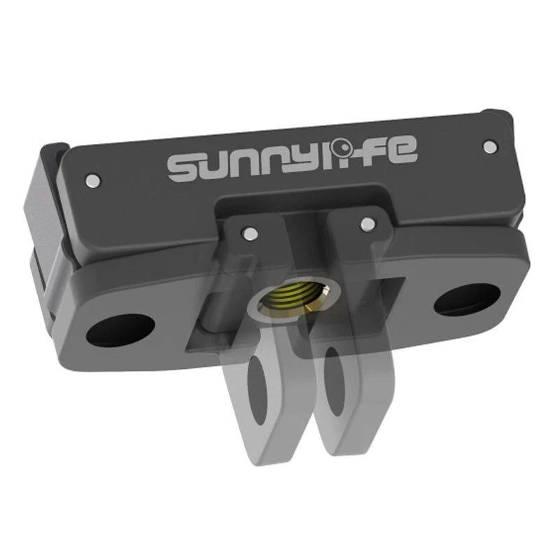 Adaptador magnético de troca rápida Sunnylife para DJI Action 2/3/4 – montagem de 1/4 de polegada