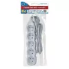 Extensão elétrica ESPERANZA ELK207W — cabo de 1,5 m, 5 tomadas tipo E, interior, 220–250 V