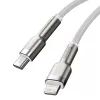 Cabo Baseus Cafule 2m Lightning para USB C carregamento rápido transferência de dados