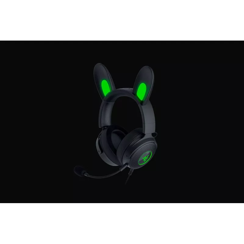 Razer Kraken V2 Pro Kitty Edition – headset gaming over-ear com fios, preto