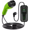 Carregador móvel Qoltec 52465 para carro elétrico 2-em-1 Type2 com regulação | 3,5 kW | 230 V | LCD | Portátil | Wallbox | 5 m