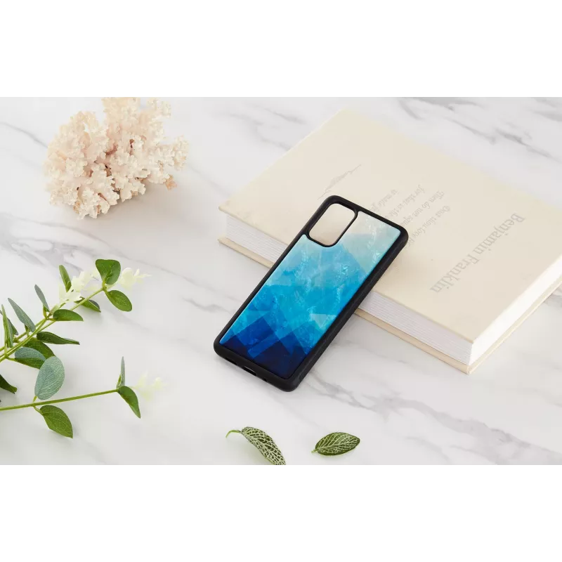 Capa de proteção iKins para Samsung Galaxy S20+ — blue lake acabamento preto
