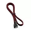 CableMod ModMesh - Cabo SATA - Serial ATA 150/300/600 - SATA (macho) angular para SATA (macho) - 60 cm - vermelho sangue (CM-CAB-RSAT-N60KBR-R)