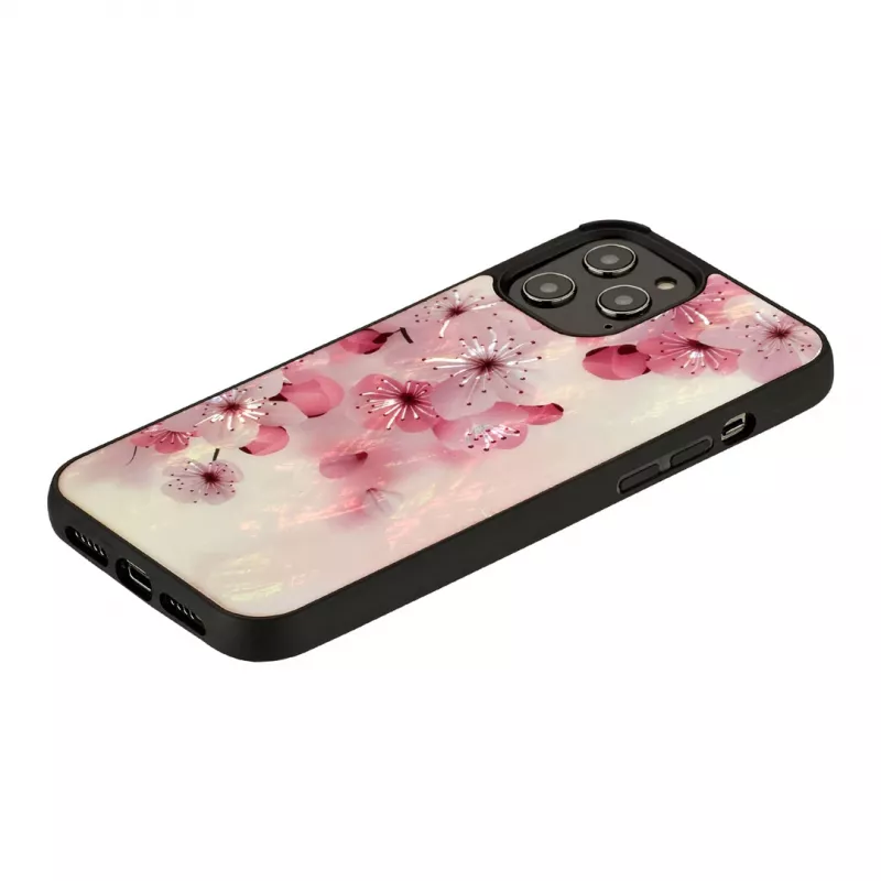 Capa de proteção iKins para Apple iPhone 12 Pro Max – design flores de cerejeira