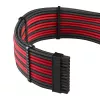 Conjunto de cabos de alimentação CableMod PRO Series ModMesh C-Series para Corsair RMi/RMx — cabos revestidos preto/vermelho