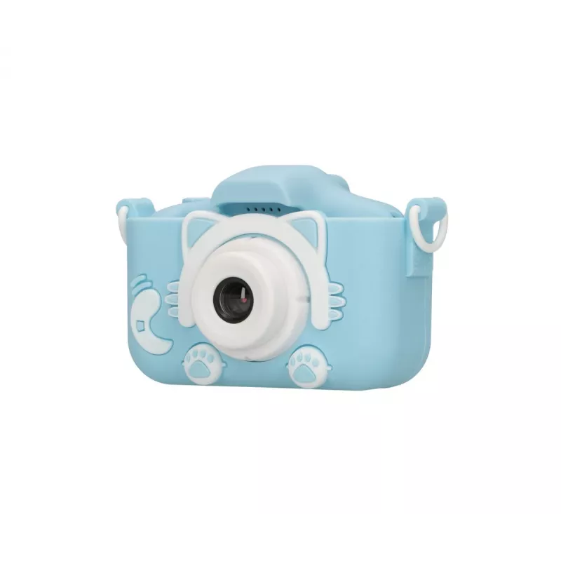 Máquina fotográfica digital para criança Extralink H27 DUAL BLUE azul-claro branco