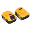 Conjunto combinado para ferramentas elétricas DeWALT DCK2080P2T-QW — 18V Li-Ion 5Ah (2x), rebarbadora DCG405, aparafusadora, rosca M14 para prato de lixar, mala de transporte