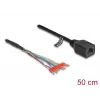Cabo de rede DeLOCK 88005 RJ45 Cat.5e 0,5 m preto