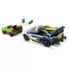 Conjunto de brincar LEGO City 60415 Carro de polícia e perseguição de muscle car — 213 peças, 2 minifiguras, idade 6+