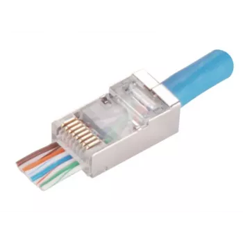 Ficha passante RJ45 STP Cat.5e Alantec WT116 pack de 100, conector blindado para cabo 8P8C