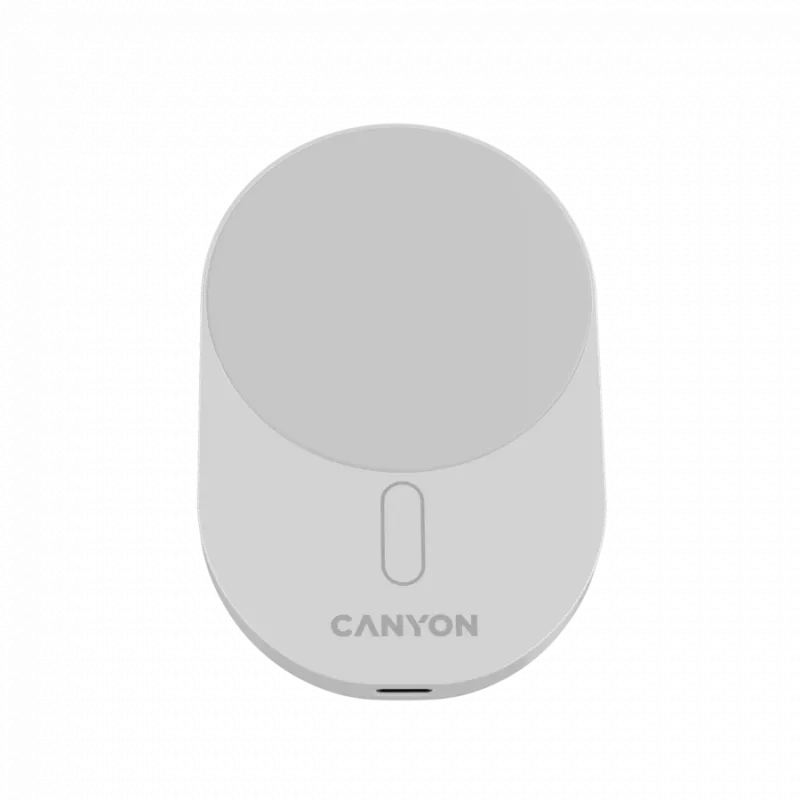 Carregador de automóvel CANYON OnGrip 105 15W Qi2 sem fios branco