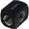Terminal de ligação Alphacool HF TEE T redondo G1/4 - Deep Black (17030)