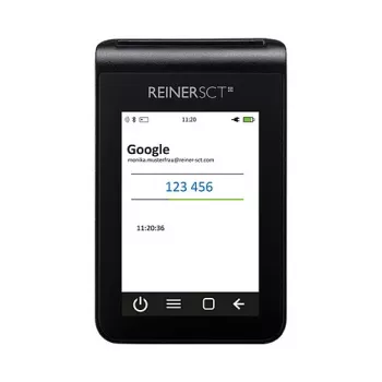 Leitor de cartões ReinerSCT tanJack deluxe preto TFT, modelo 2708200-000, peso 220 kg