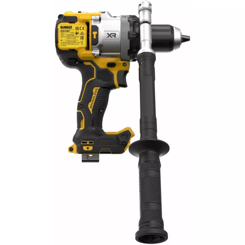 DeWalt DCD1007NT-XJ berbequim aparafusador de percussão sem fios 18 V XR, motor sem escovas, 2250 rpm, bucha sem chave de 13 mm, 169 Nm, 1,85 kg, sem bateria