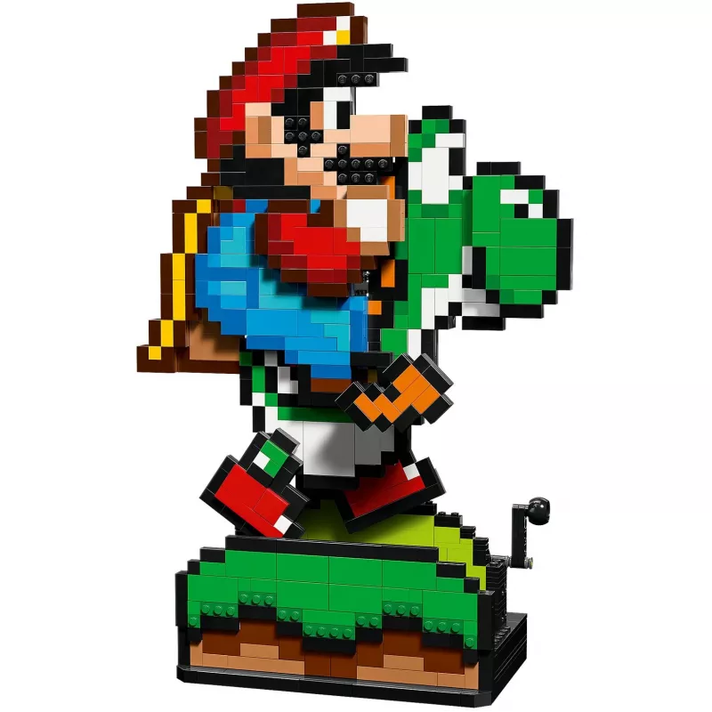 Brinquedo de construção LEGO Super Mario World Mario & Yoshi Conjunto 71438 — figuras interativas e elementos de jogo para construir