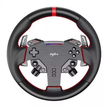 Volante PXN W AS da PXN, 280 mm de diâmetro, volante SimRacing para PC e consolas