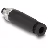 Conector DeLOCK M8 codificação A 4 pinos macho ligação por parafuso preto