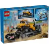 LEGO City 60466 Bulldozer amarelo com pá carregadora frontal conjunto de construção, 682 peças, 3 minifiguras, a partir dos 8 anos