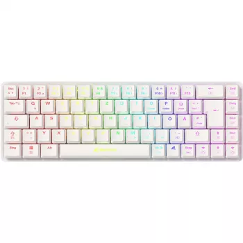 Teclado Sharkoon PureWriter W65 Gaming RF sem fios QWERTZ Alemão preto