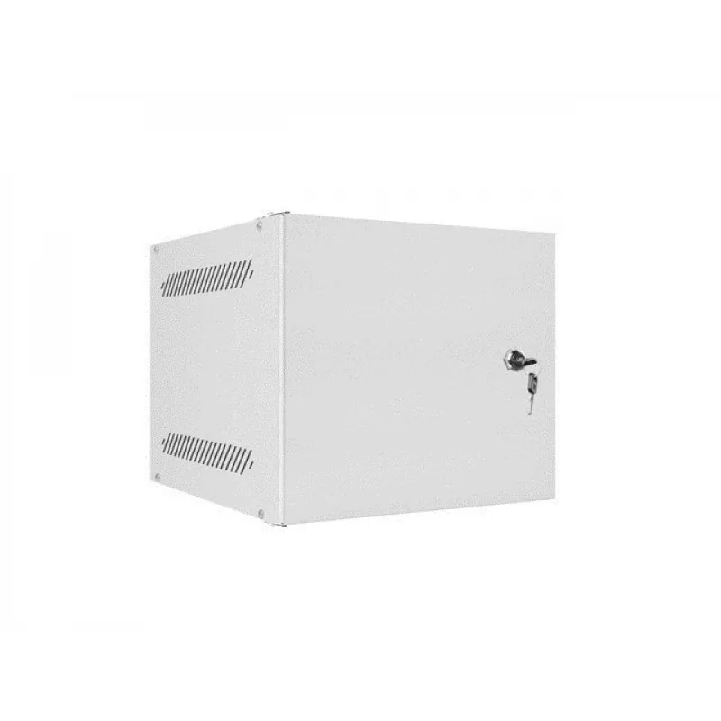 Lanberg WF10-2304-00S armário rack de parede de 10 polegadas 4U, 280×310×247 mm, porta metálica, carga 20 kg, IP20, flat pack, cinzento