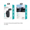 Suporte para automóvel usams ZJ063 para painel ou para-brisas, ângulo ajustável