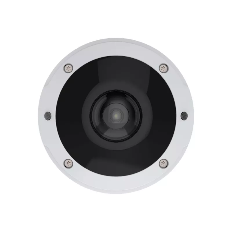 Axis M3077-PLVE 02018-001 câmara IP panorâmica tipo cúpula, 6MP 2016x2016, olho de peixe 360°, exterior, antivandalismo, PoE, branca