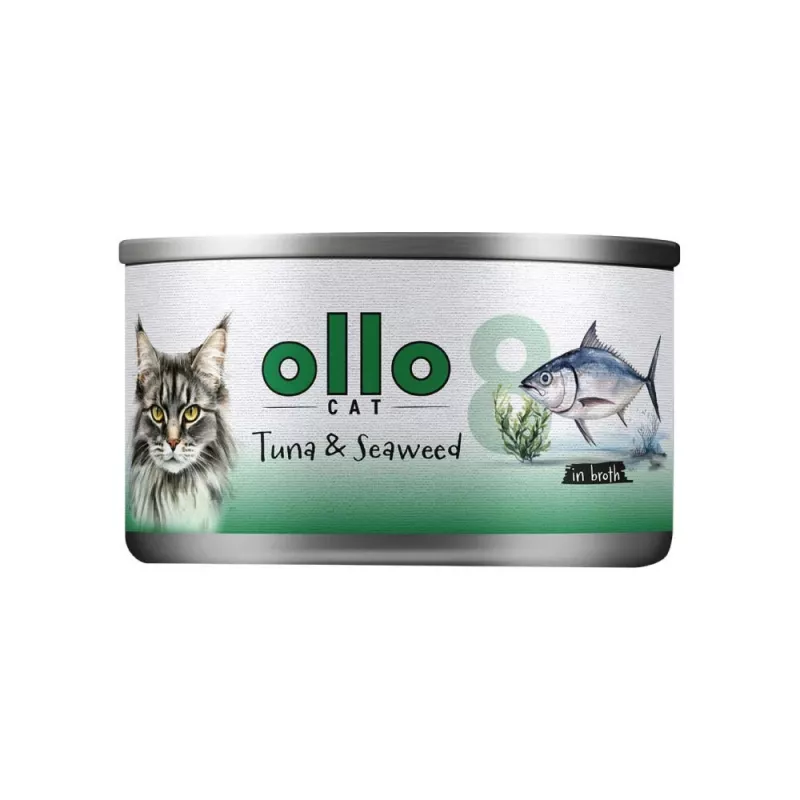 Ollo Atum com Alga em Caldo Nº 8 70 g