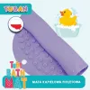 Tapete de banho antiderrapante violeta