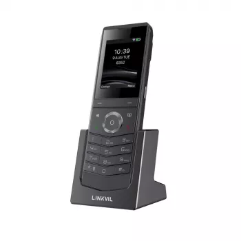 Telefone IP móvel Fanvil W611W V2 Preto 4 linhas LCD Wi-Fi