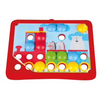 Lena My First Mozaic Traffic modelo 35633 – conjunto de mosaico educativo com placa de encaixe para motivos de veículos