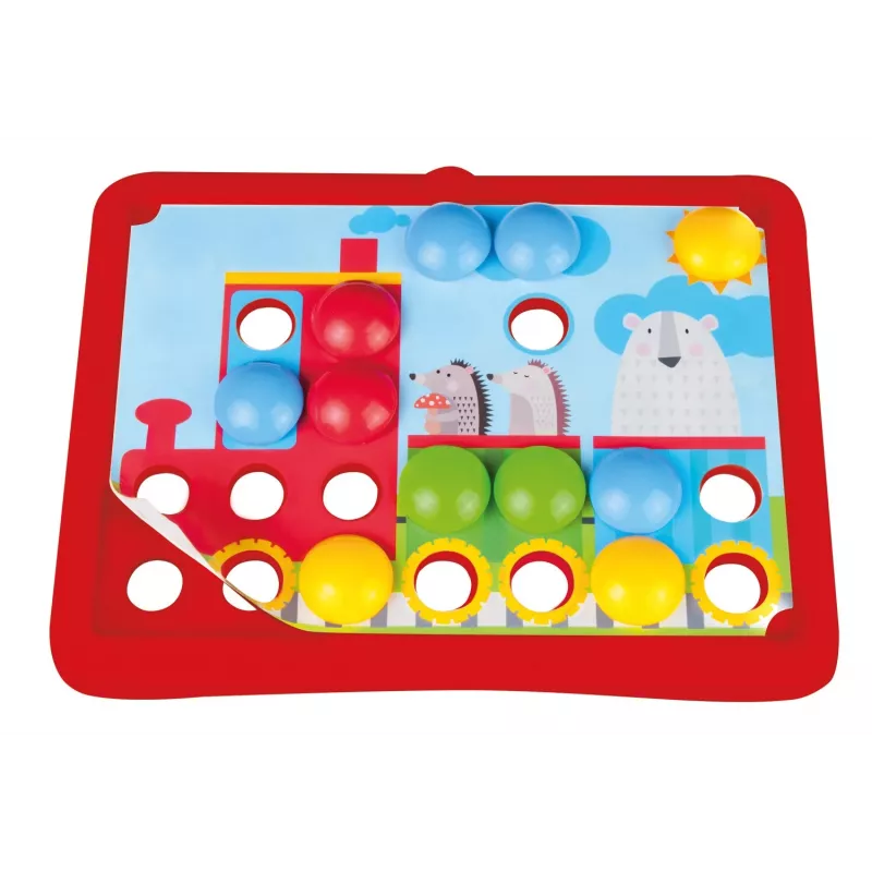 Lena My First Mozaic Traffic modelo 35633 – conjunto de mosaico educativo com placa de encaixe para motivos de veículos