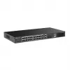 Switch gerido RUIJIE RG-ES228GS-P — 26x Gigabit RJ-45, 24x portas PoE, orçamento PoE 370W, 2x SFP, montagem em rack metálico