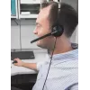Headset Koss CS200i com fios arco de cabeça escritório/call center preto