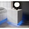 Cama mesa de cabeceira REJA azul-claro