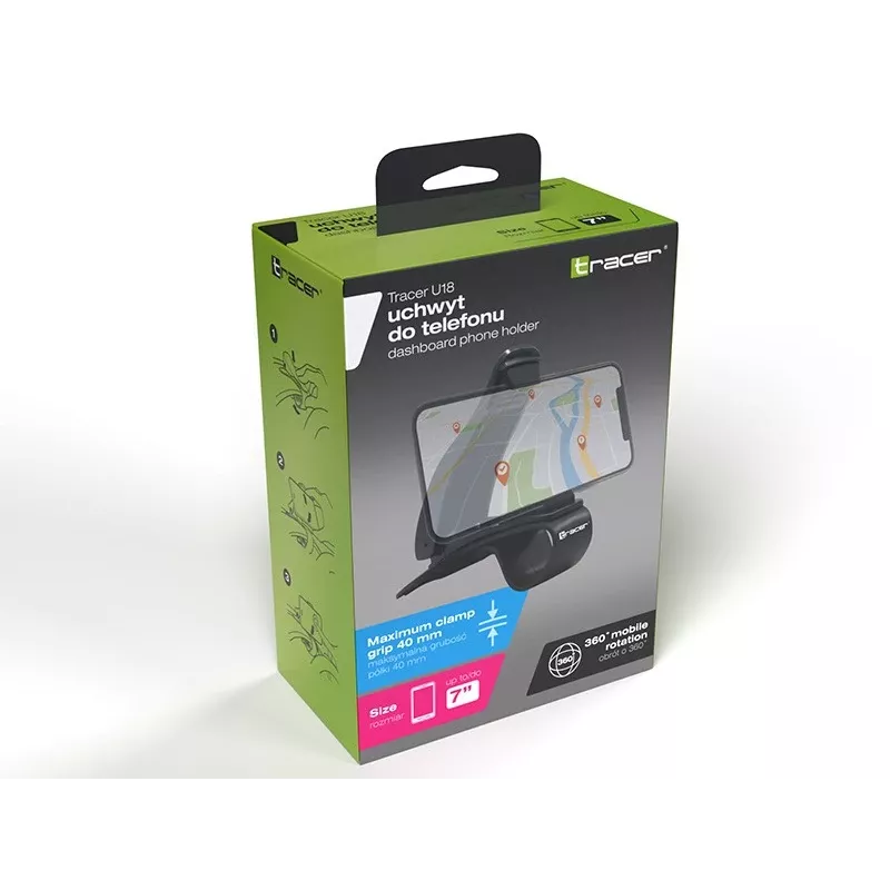 Suporte de telemóvel para automóvel Tracer U18
