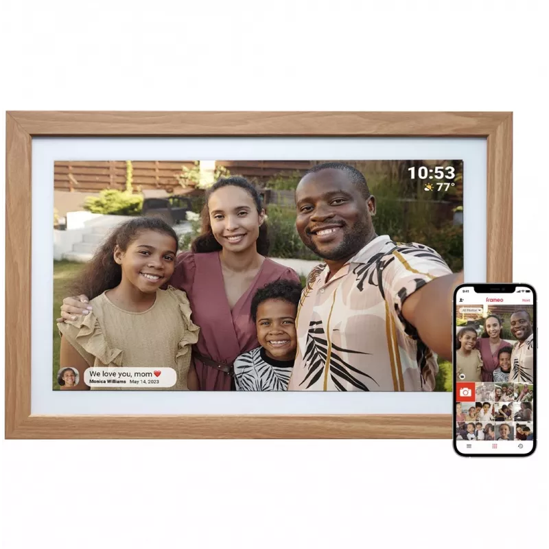 Denver PFF-2162LW moldura digital castanho claro 54,6 cm (21,5 polegadas) ecrã tátil Wi-Fi