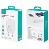Carregador usams USA001632 30W 1×USB-C 1×USB-A carregamento rápido