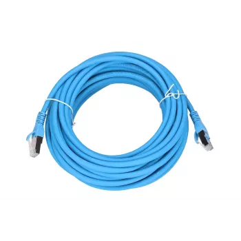 Cabo de rede LAN patch cord Extralink Cat.6A S/FTP 10m, cobre, 10Gbit/s