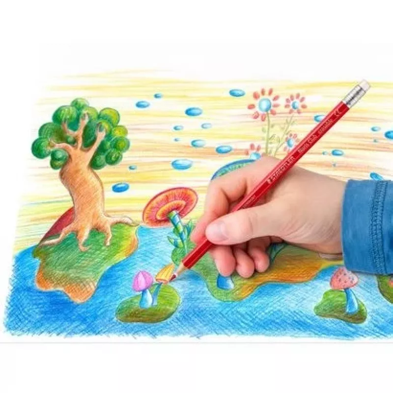 Lápis de cor apagáveis Staedtler Noris 144 50 multicolor 24 unid.